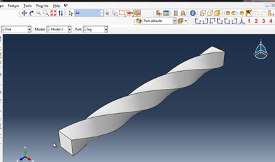 آموزش محاسبه بار گرانشی روی میز در abaqus
